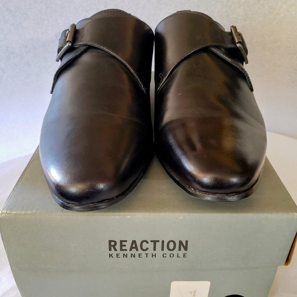 Kenneth Cole Reaction, NWT, Monk Strap, Black 10.5 Men's Shoe